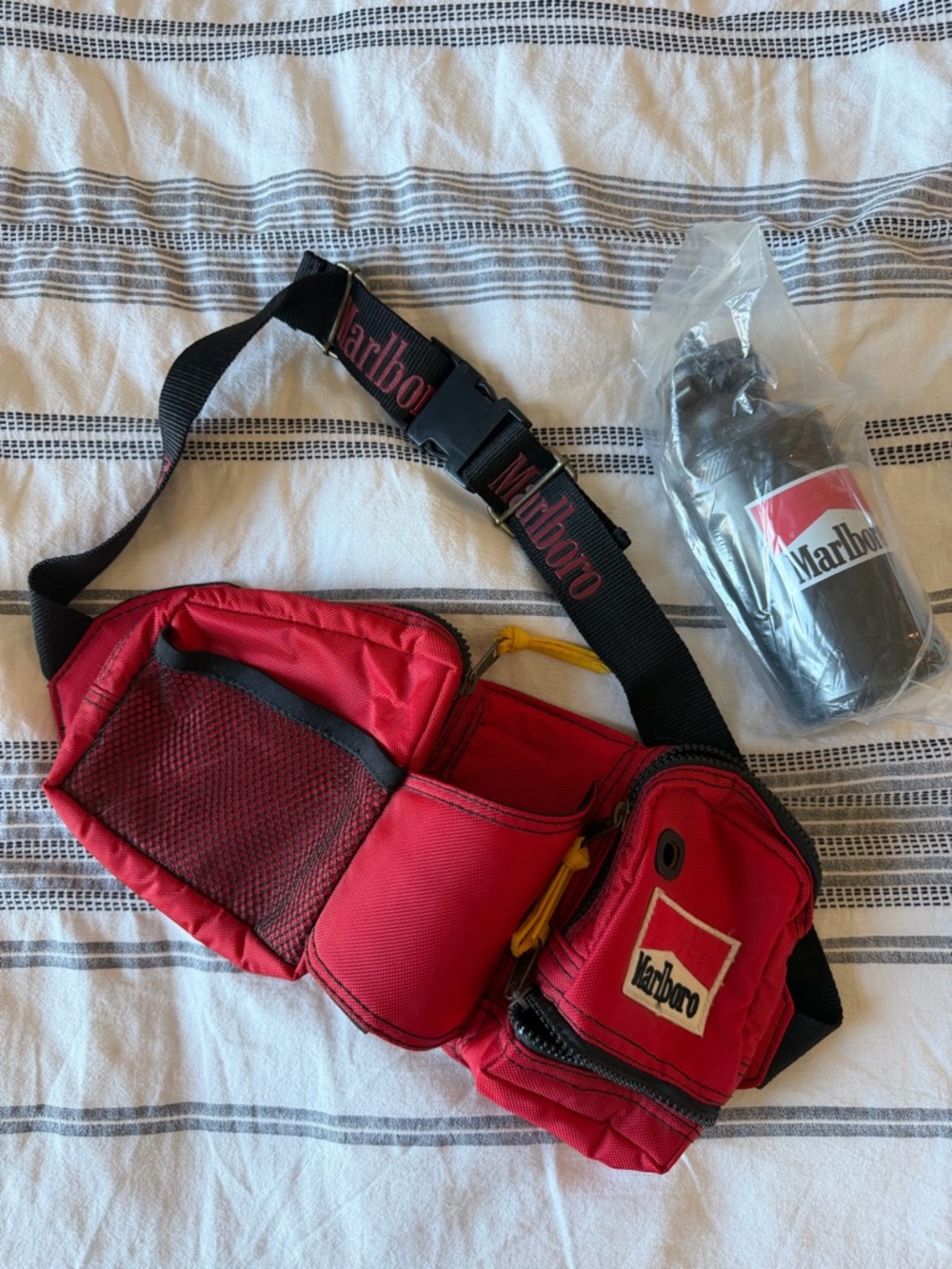 Marlboro Original Merch Fanny Pack with water bottle
